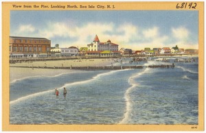 View from the Pier, looking north, Sea Isle City, N. J.