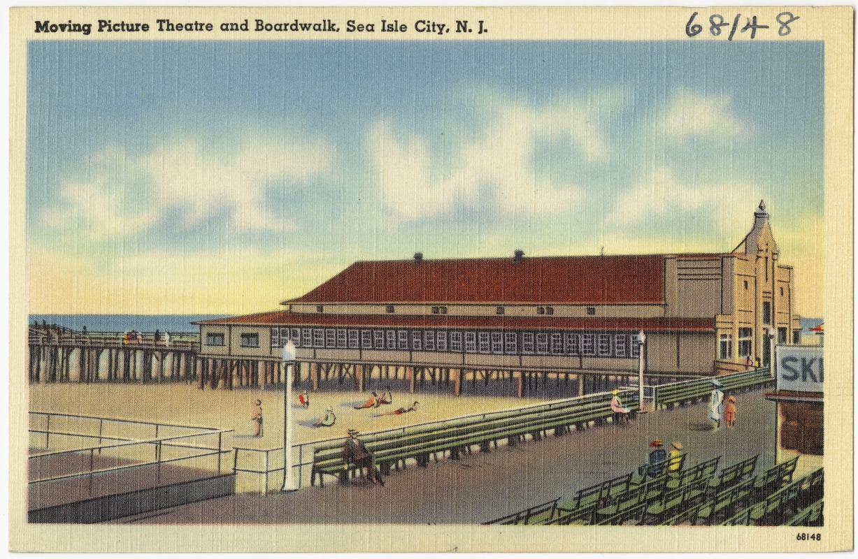 Moving Picture Theatre and boardwalk, Sea Isle City, N. J. - Digital ...