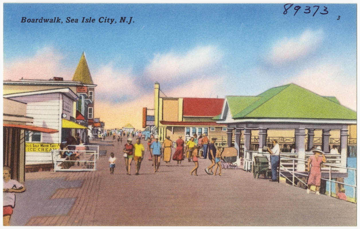 Boardwalk, Sea Isle City, N. J. Digital Commonwealth