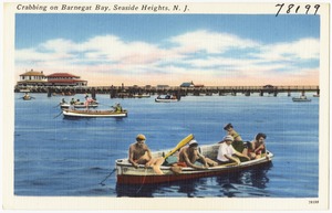 Crabbing on Barnegat Bay, Seaside Heights, N. J.