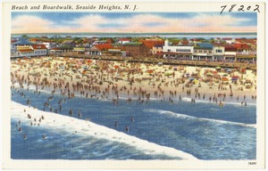 Beach and boardwalk, Seaside Heights, N. J.