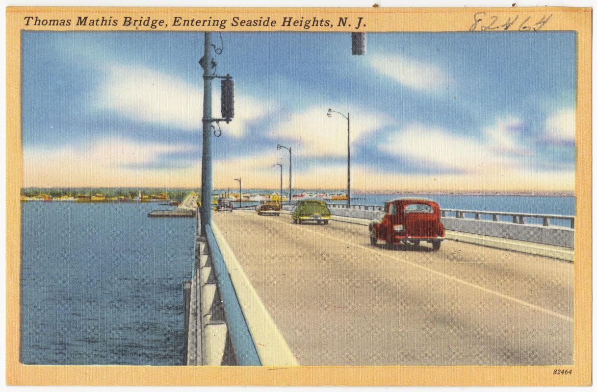 Thomas Mathis Bridge, entering Seaside Heights, N. J. - Digital