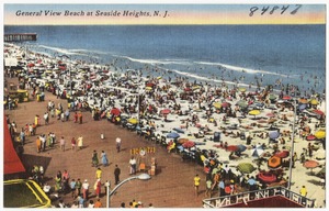 General view beach at Seaside Heights, N. J.