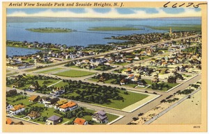 Aerial view Seaside Park and Seaside Heights, N. J.