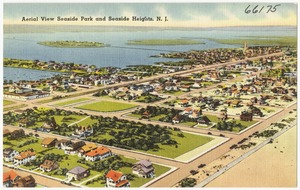 Aerial view Seaside Park and Seaside Heights, N. J.