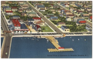 Aerial view of entrance to Seaside Heights, N. J.