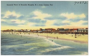 General view of Seaside Heights, N. J. from casino pier