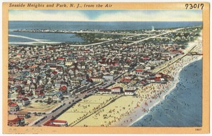 Seaside Heights and Park, N. J., from the air
