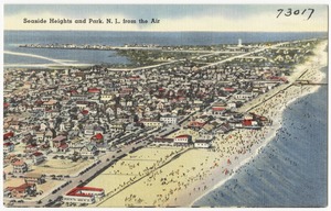 Seaside Heights and Park, N. J., from the air