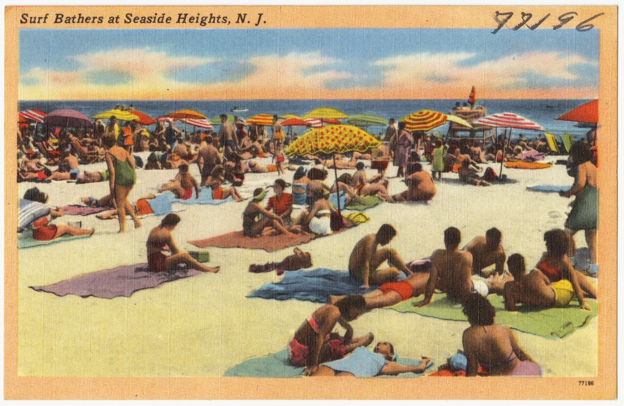 Surf Bathers at Seaside Heights, N. J.