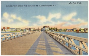 Barnegat Bay Bridge and entrance to Seaside Heights, N. J.