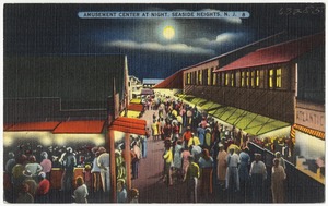 Amusement center at night, Seaside Heights, N. J.