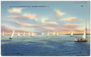 Sailing on Barnegat Bay, Seaside Heights, N. J.