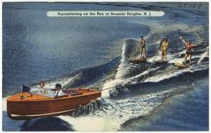 Aquaplaning on the Bay at Seaside Heights, N. J.
