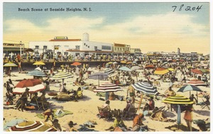 Beach scene at Seaside Heights, N. J.