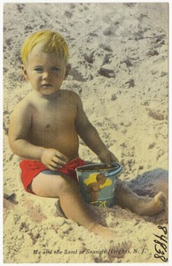 Me and the sand at Seaside Heights, N. J.