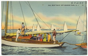Sail boat race, off Seaside Park, N. J.