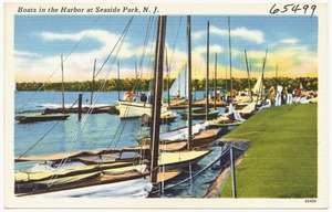 Boats in the harbor at Seaside Park, N. J.