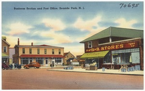 Business section and post office, Seaside Park, N. J.