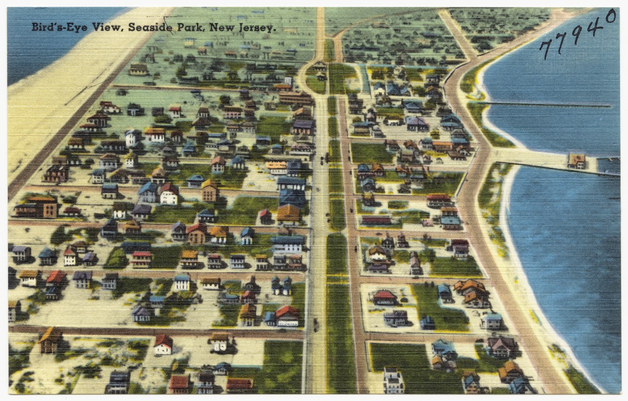 Bird'seye view, Seaside Park, New Jersey Digital Commonwealth
