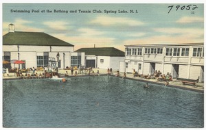 Swimming pool at the Bathing and Tennis Club, Spring Lake, N. J.