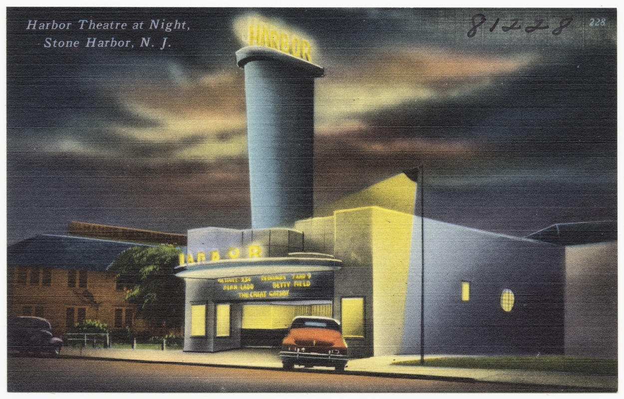 Harbor Theatre at night, Stone Harbor, N. J.