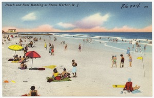 Beach and surf bathing at Stone Harbor, N. J.