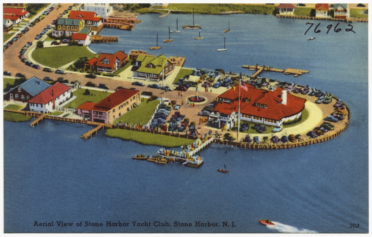 Aerial view of Stone Harbor Yacht Club, Stone Harbor, N. J.