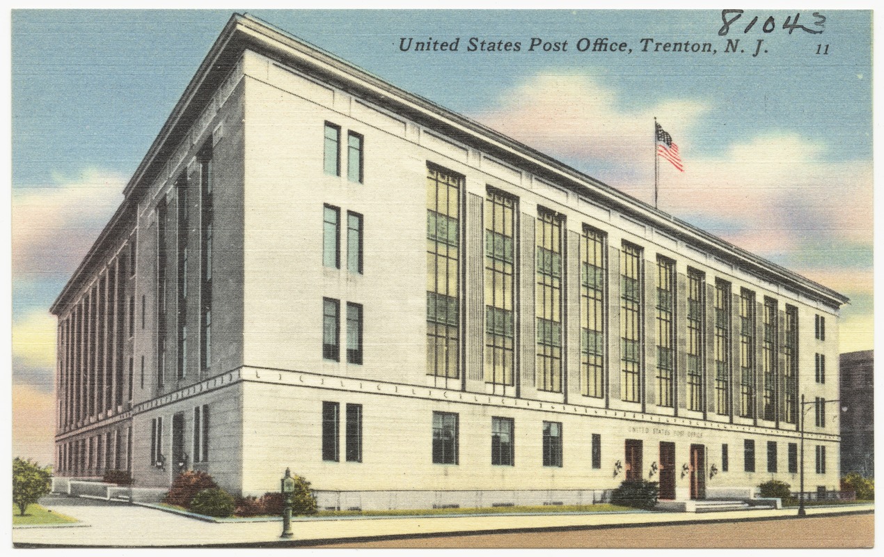 United States Post Office, Trenton, N. J. Digital Commonwealth
