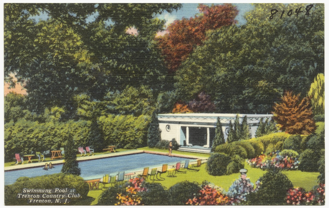 Swimming pool at Trenton Country Club, Trenton, N. J.