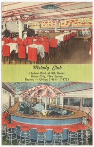 Melody Club, Hudson Blvd. at 8th Street, Union City, New Jersey