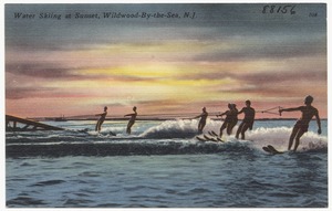 Water skiing at sunset, Wildwood-by-the-Sea, N. J.