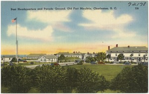 Post headquarters and parade ground, Old Fort Moultrie, Charleston, S. C.