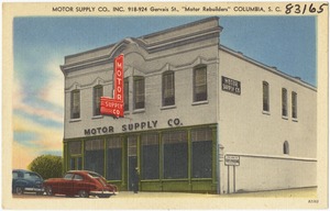 Motor Supply Co., Inc., 918 - 924 Gervais St., "Motor rebuilders", Columbia, S. C.