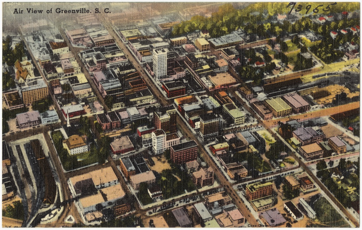 Air view of Greenville, S. C.