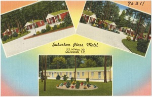 Suburban Pines Motel, U.S. H'Way. 301, Manning, S. C.