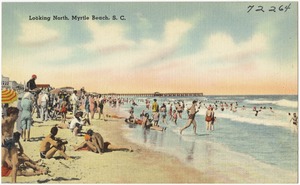 Looking north, Myrtle Beach, S. C.