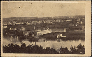 Waltham Watch Company, exterior, from river