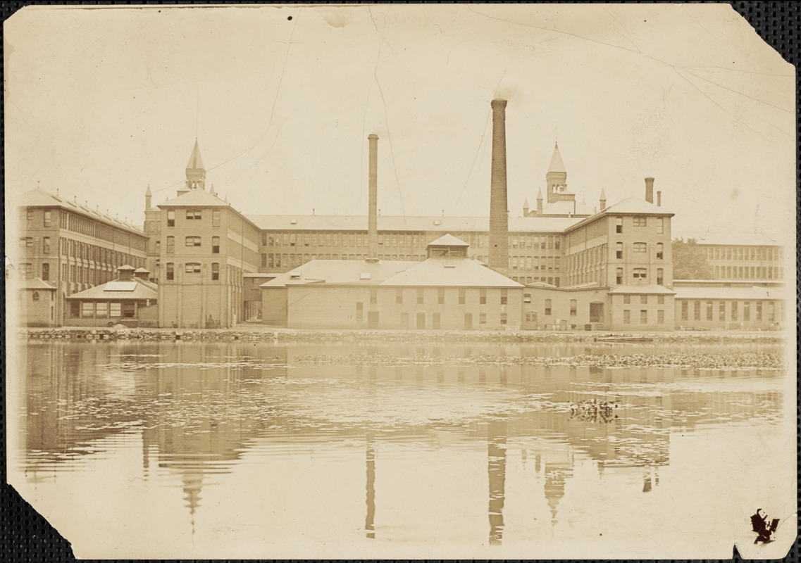 Waltham Watch Company with Charles River in foreground