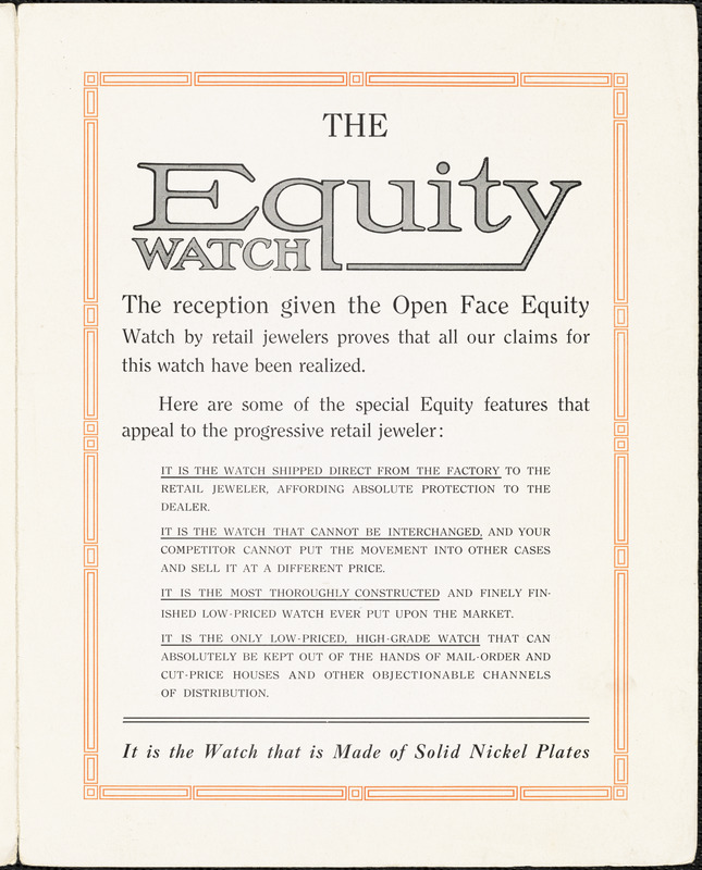 The equity watch