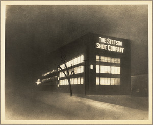 The Stetson Shoe Factory at night
