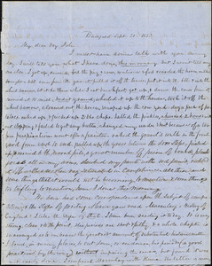 Letter from Zadoc Long to John D. Long, September 20, 1853