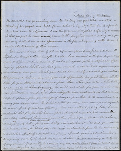 Letter from Zadoc Long to John D. Long, September 21, 1853