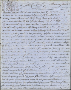 Letter from Zadoc Long to John D. Long, September 24, 1853