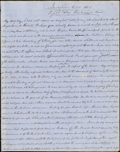 Letter from Zadoc Long to John D. Long, October 6, 1853