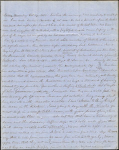 Letter from Zadoc Long and Julia Temple Davis Long to John D. Long, October 14, 1853