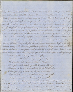 Letter from Zadoc Long to John D. Long, October 21, 1853