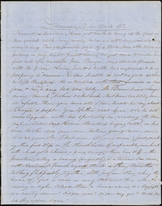 Correspondence from Zadoc Long to John D. Long, November 2 and November 7, 1853