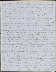 Letter from Zadoc Long and Julia Temple Davis Long to John D. Long, March 7, 1854