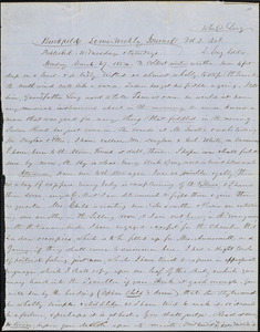 Letter from Zadoc Long to John D. Long, March 27, 1854